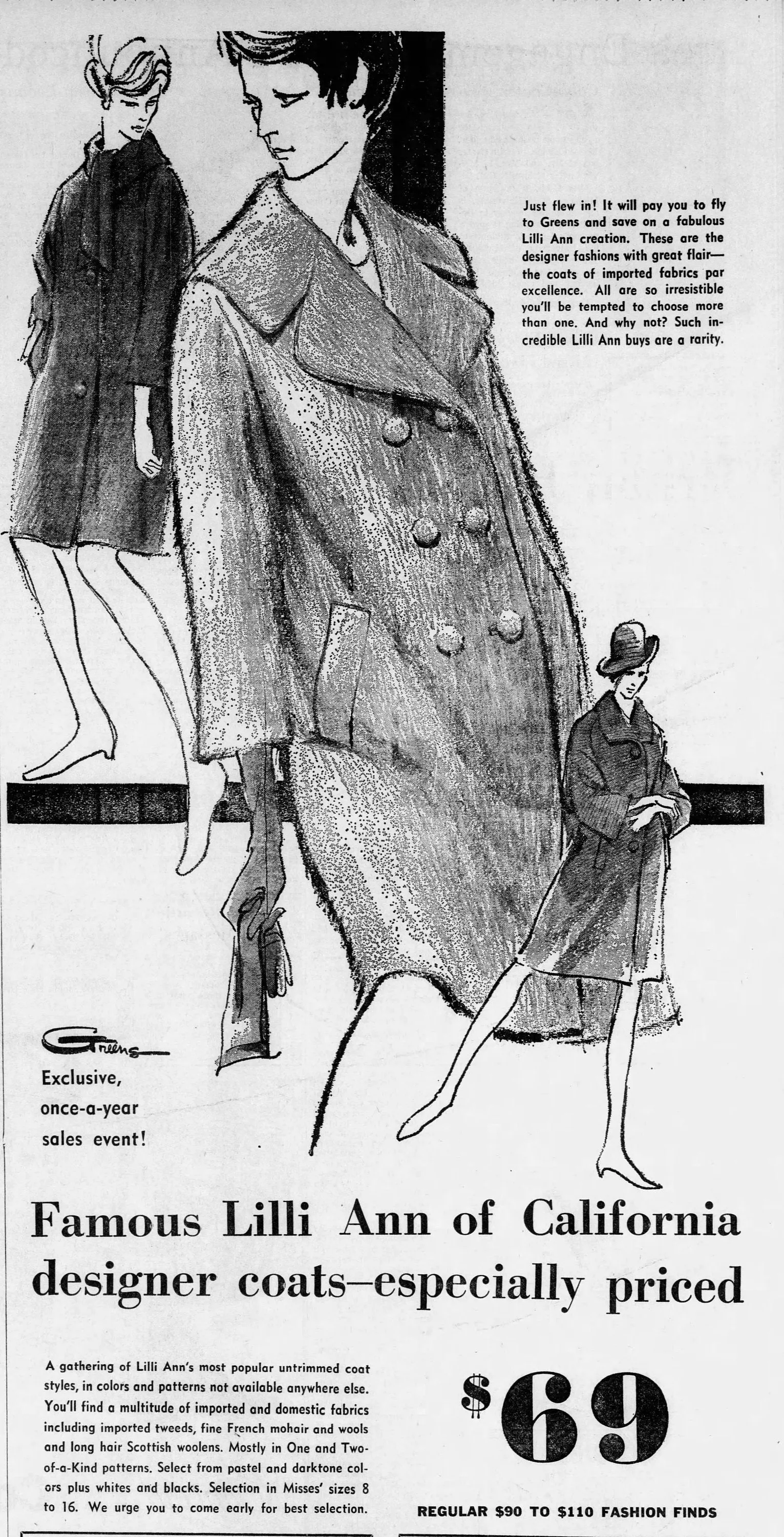 1960s LILLI ANN red fur collar mohair coat small | new fall