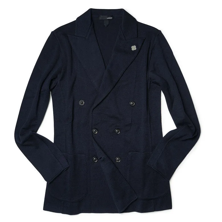 【78800円→39400円】LARDINI ラルディーニ ニットジャケット ダブル 春夏 ジャケット ドライコットン サマーニット