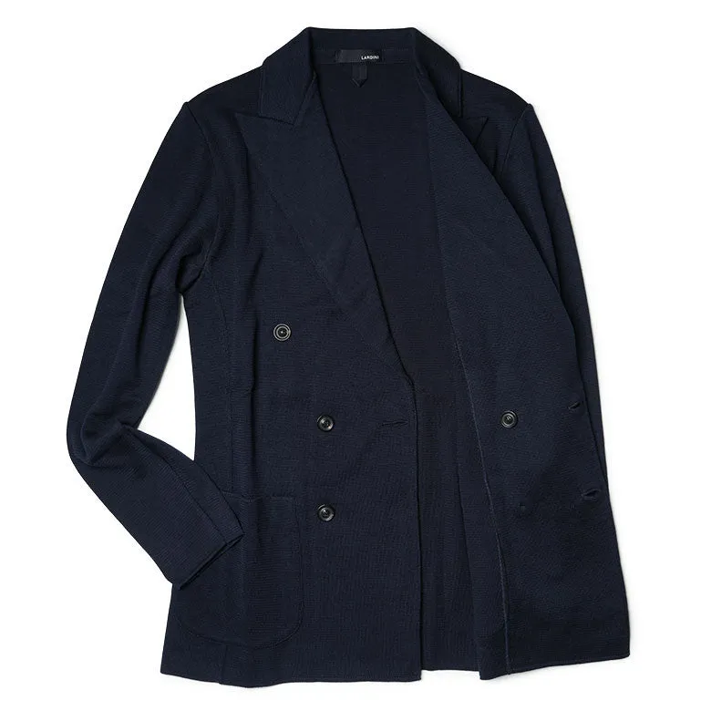 【78800円→39400円】LARDINI ラルディーニ ニットジャケット ダブル 春夏 ジャケット ドライコットン サマーニット