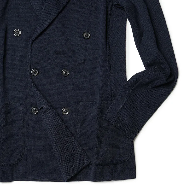 【78800円→39400円】LARDINI ラルディーニ ニットジャケット ダブル 春夏 ジャケット ドライコットン サマーニット