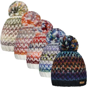 Barts Womens Nicole Knitted Lined Warm Winter Beanie Bobble Hat