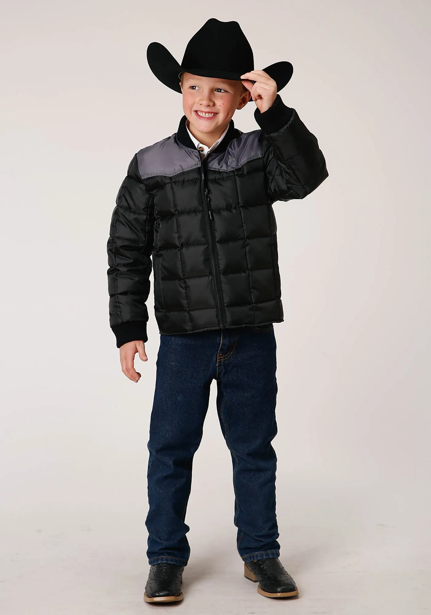 BOYS  QUILTED POLY FILLED WESTERN JACKET