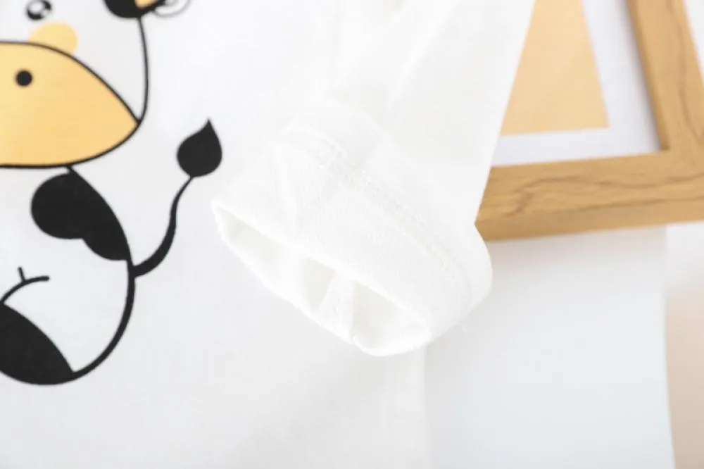 Boys Western Style Cartoon Hooded Suit Spring and Autumn Three Piece Set Wholesale Baby Boys Clothes