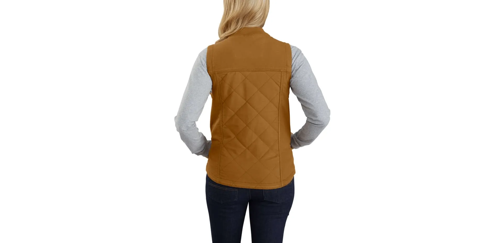 Carhartt Women's - Rugged Flex Canvas Insulated Rib Collar Vest