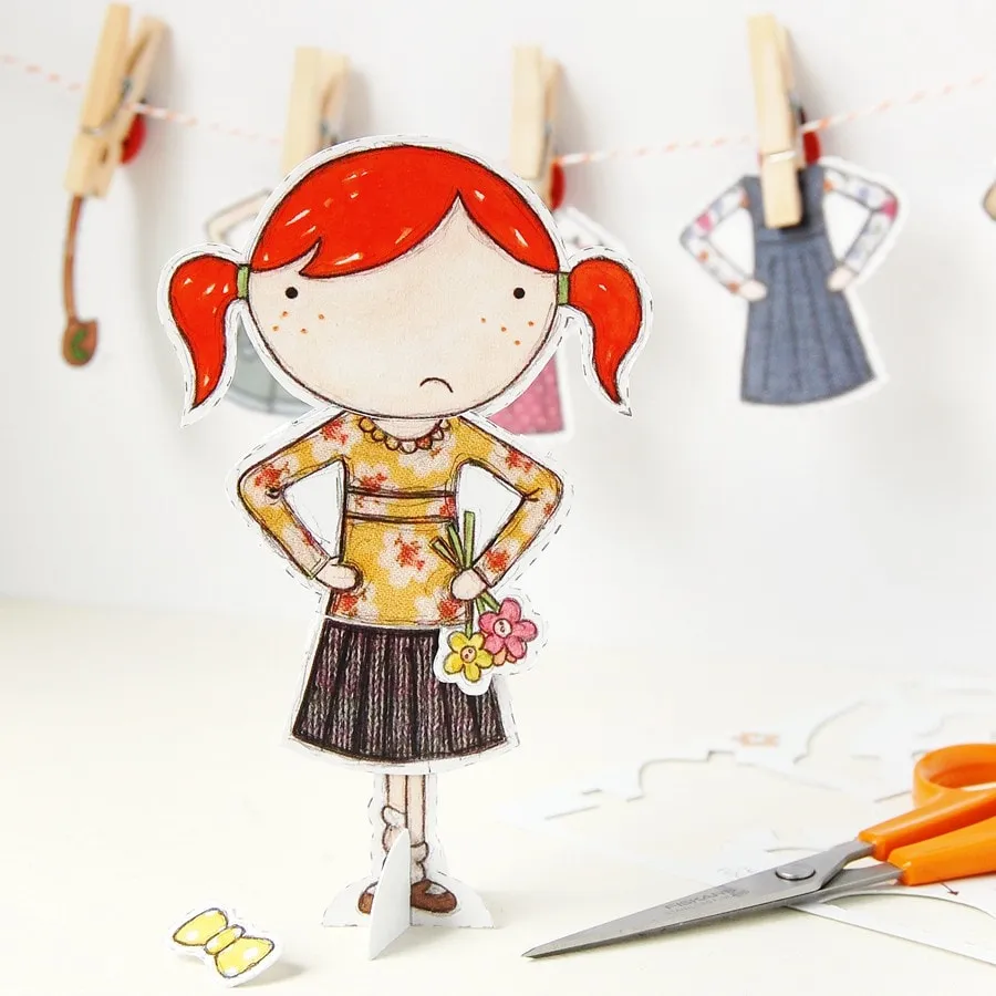 Clara Paper Doll Signature Outfits
