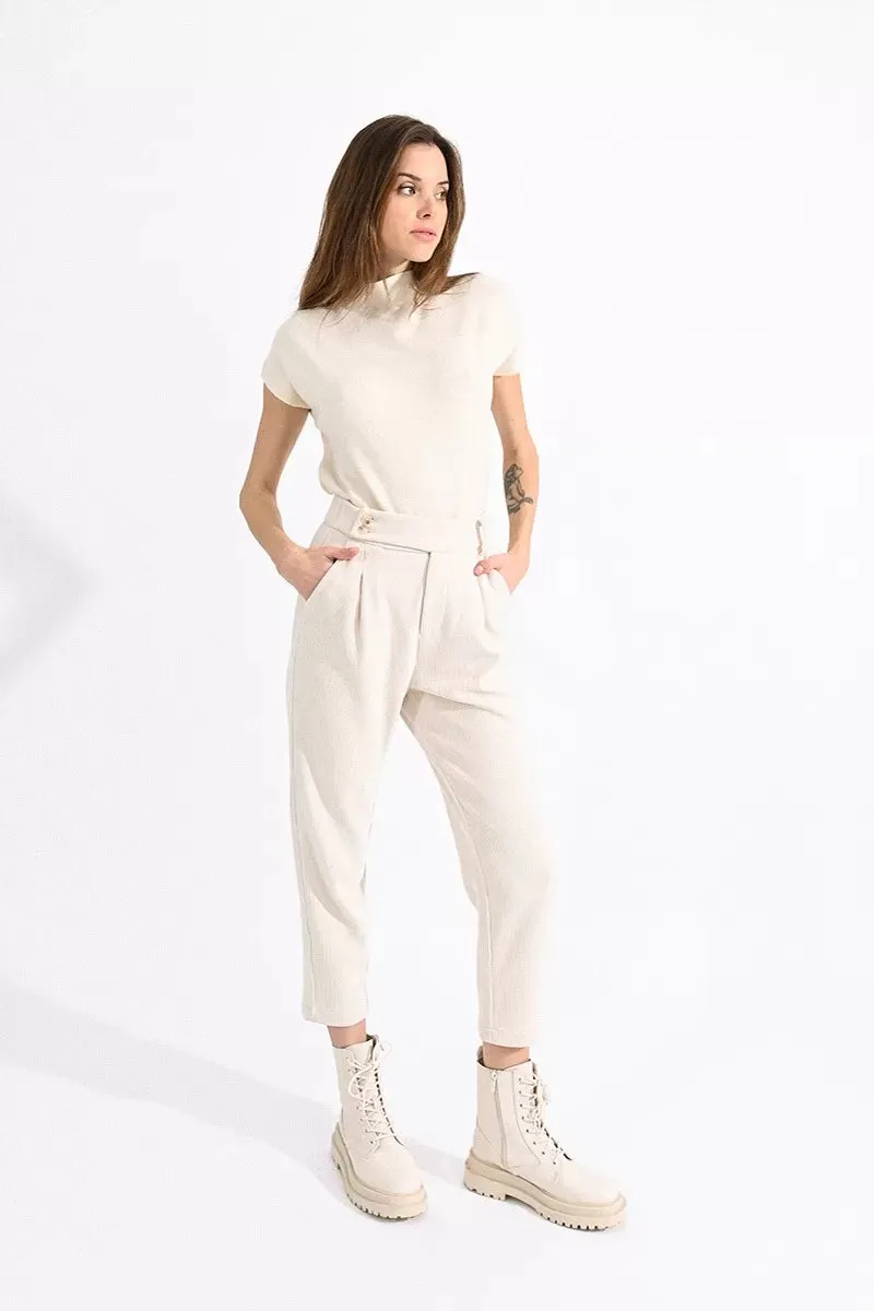 Corduroy Pants in Off White
