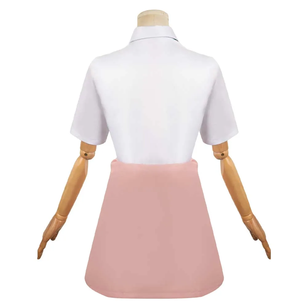 Days with My Stepsister Saki Ayase Women Pink Outfit Party Carnival Halloween Cosplay Costume