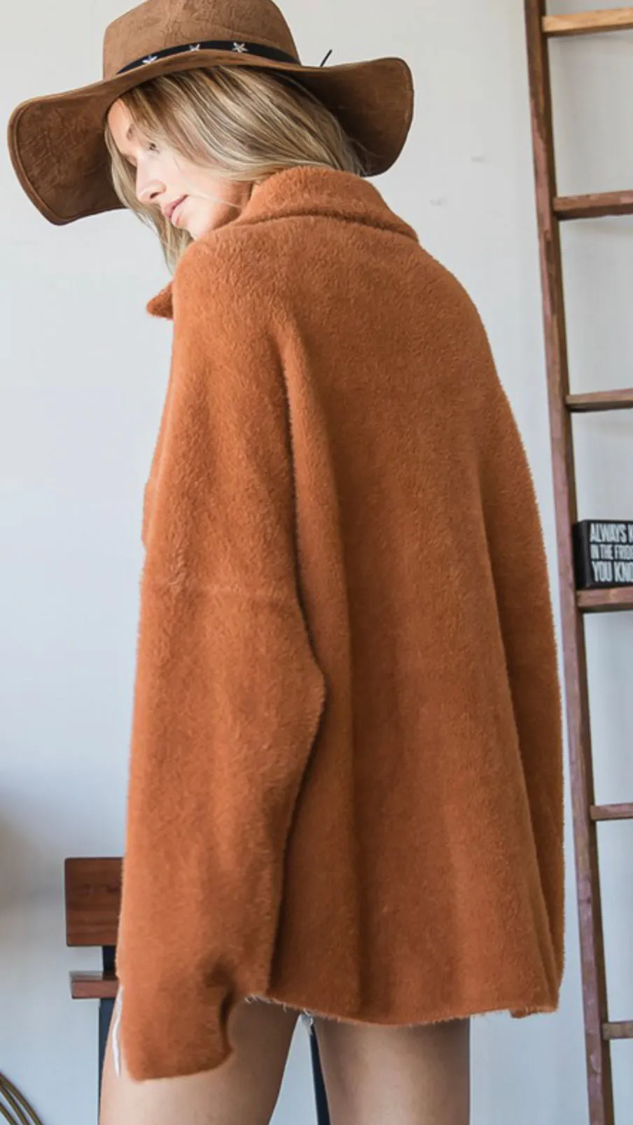 Deep Rusty Oversized Jacket