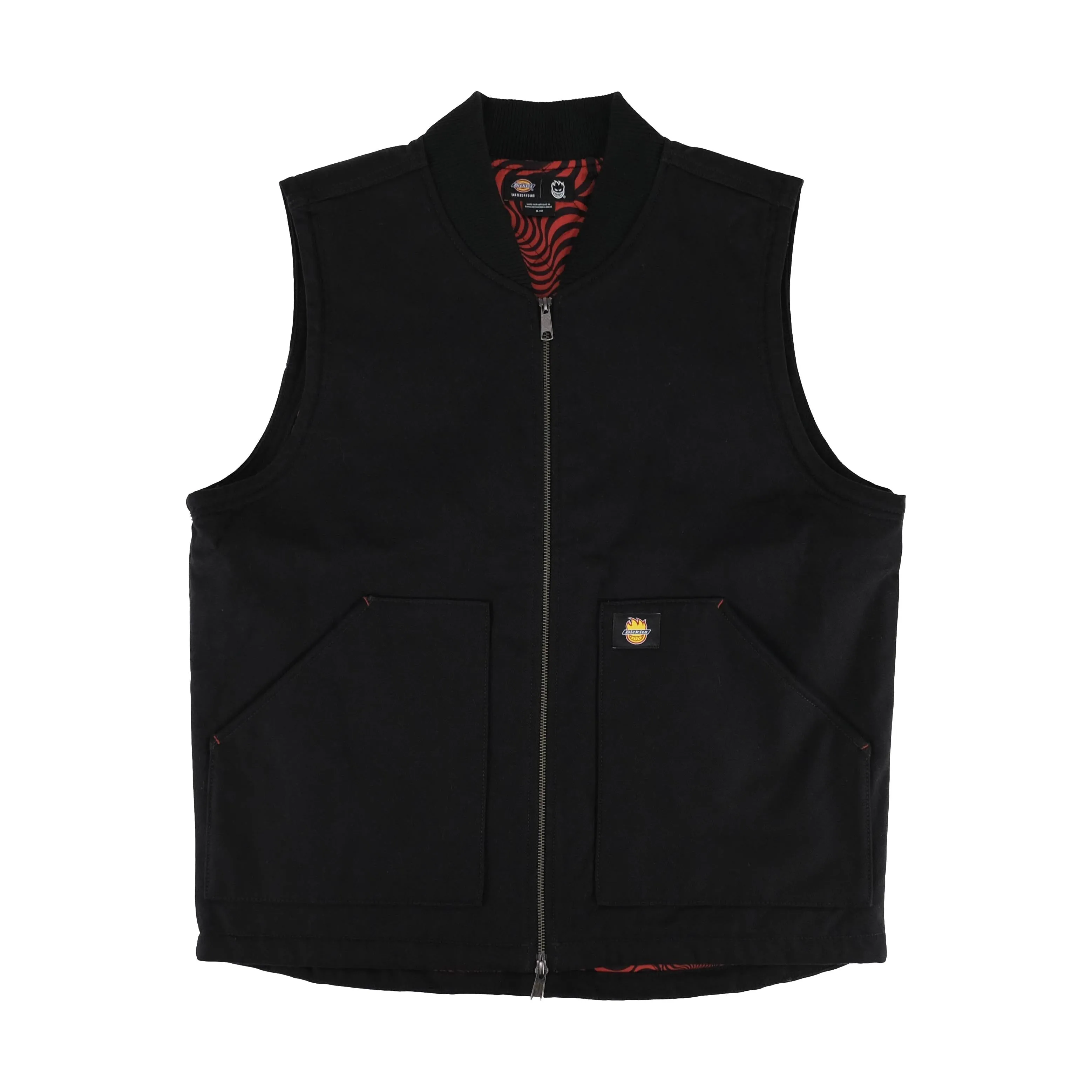 Dickies x Spitfire Duck Canvas Vest Black
