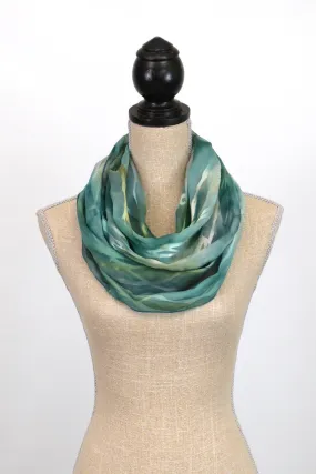 Etched Silk/Satin Infinity Scarf | 13"x30" Loop
