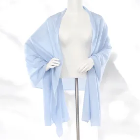 Faded Denim Handwoven Pure Cashmere Julian Scarf Shawl/Wrap