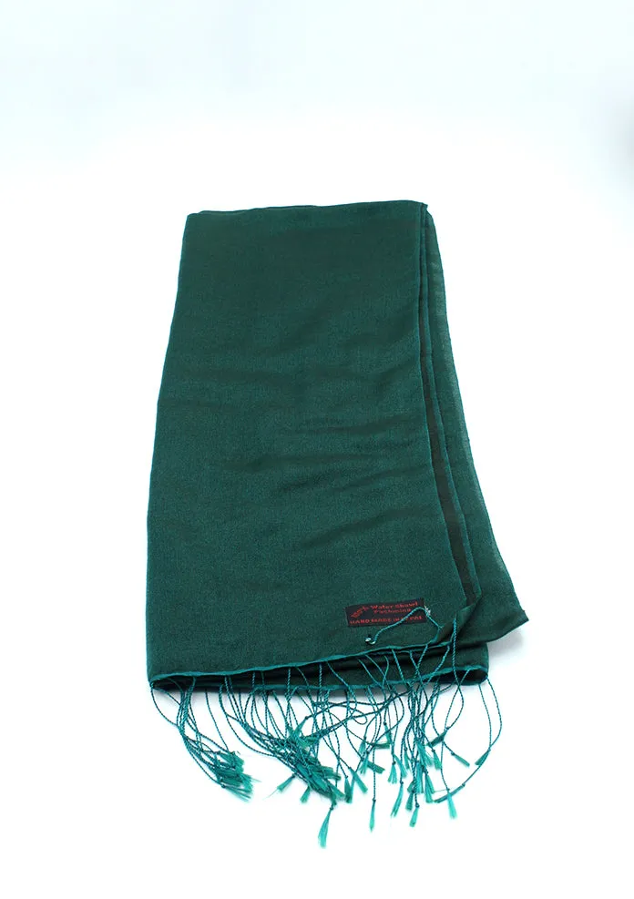 Forest Green Water Pashmina Shawl