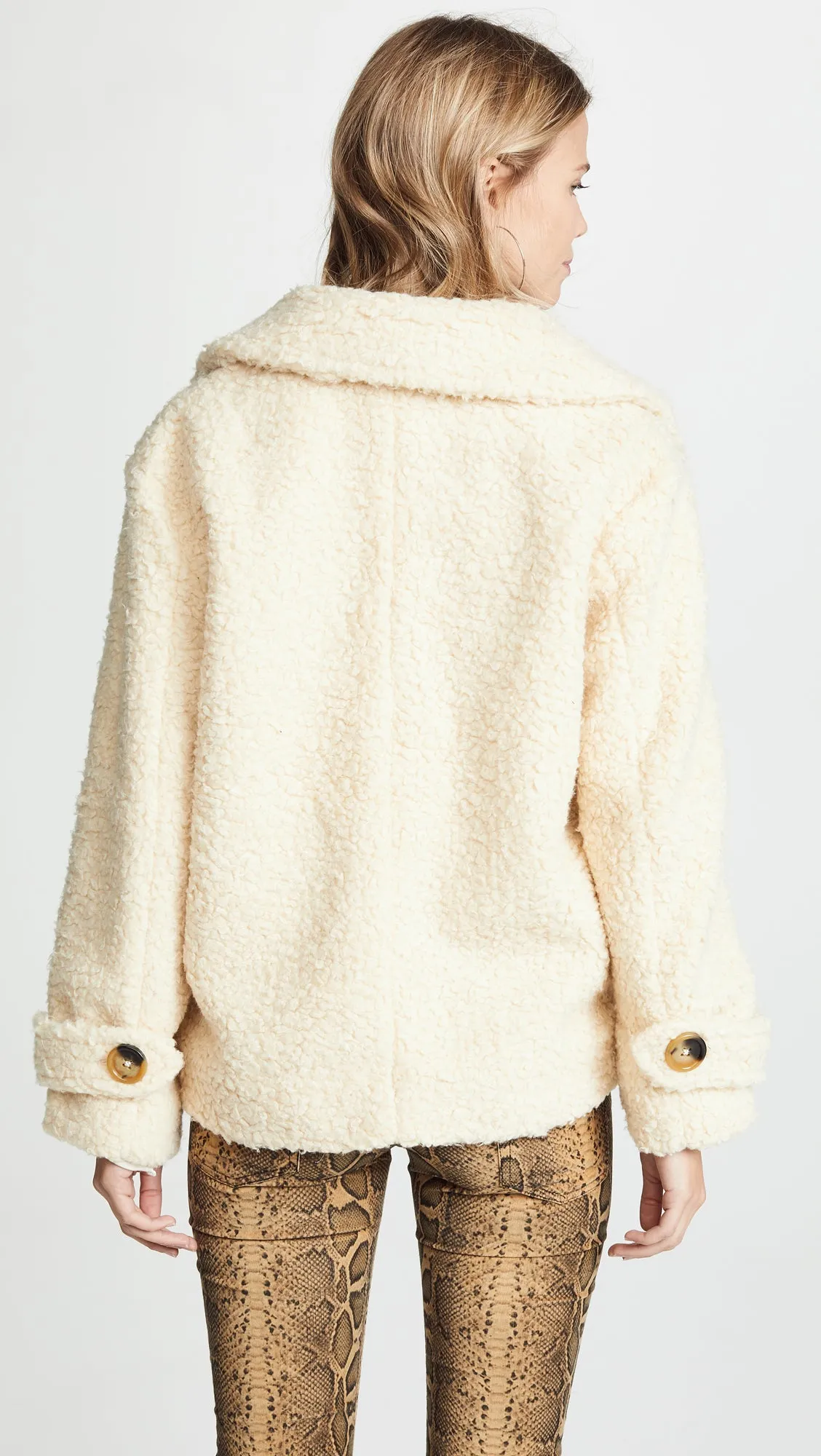 Free People So Soft Cozy Peacoat Ivory