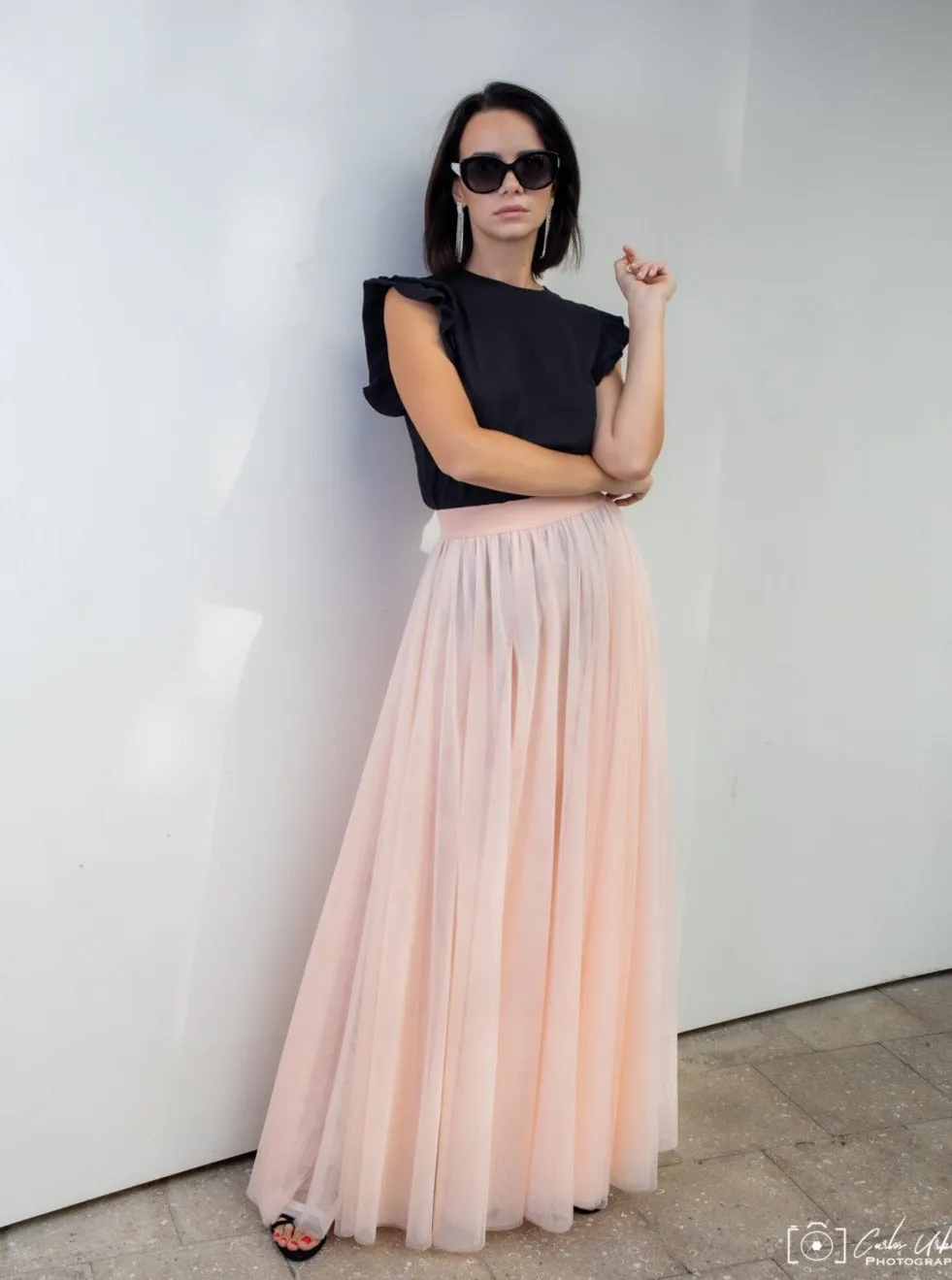 Gala Powder Tulle skirt