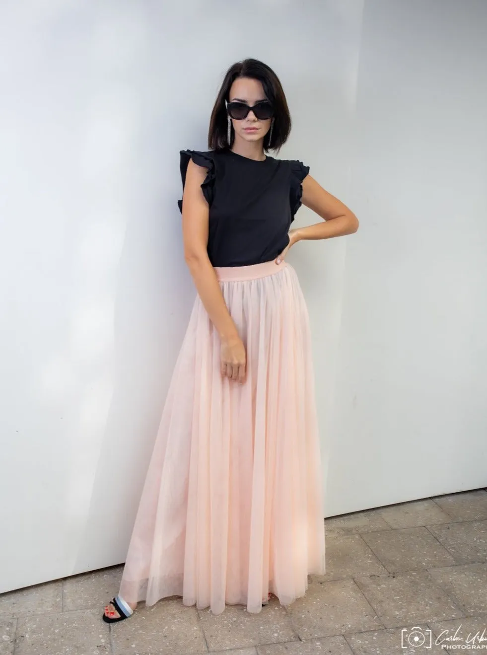 Gala Powder Tulle skirt