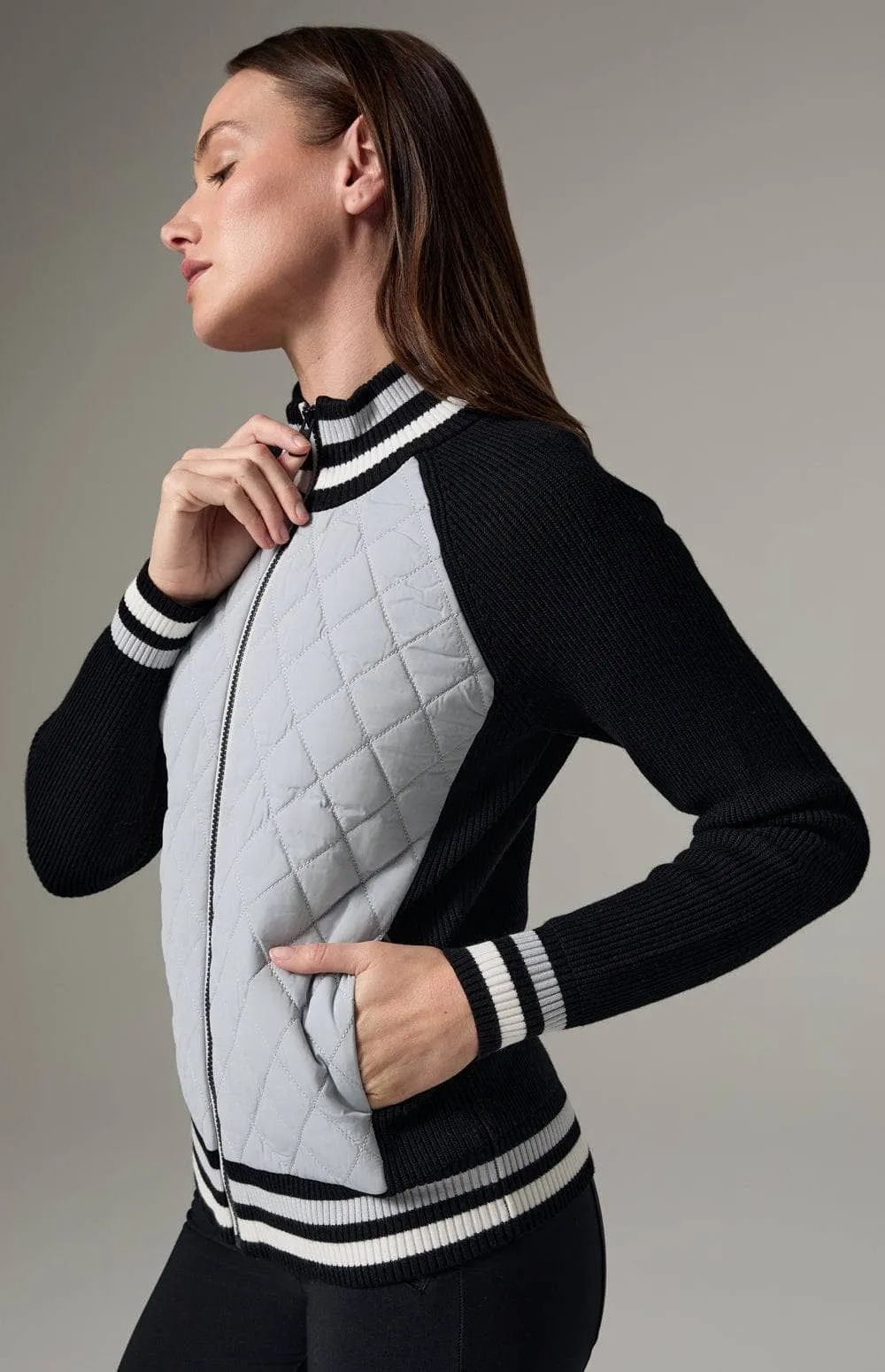 Harlow Quilted Jacket | Silver