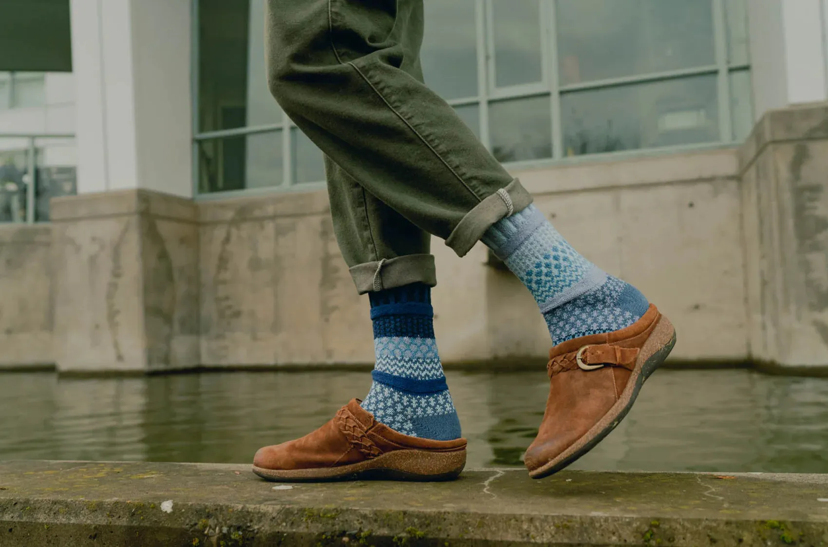 Horizon Recycled Cotton Crew Socks