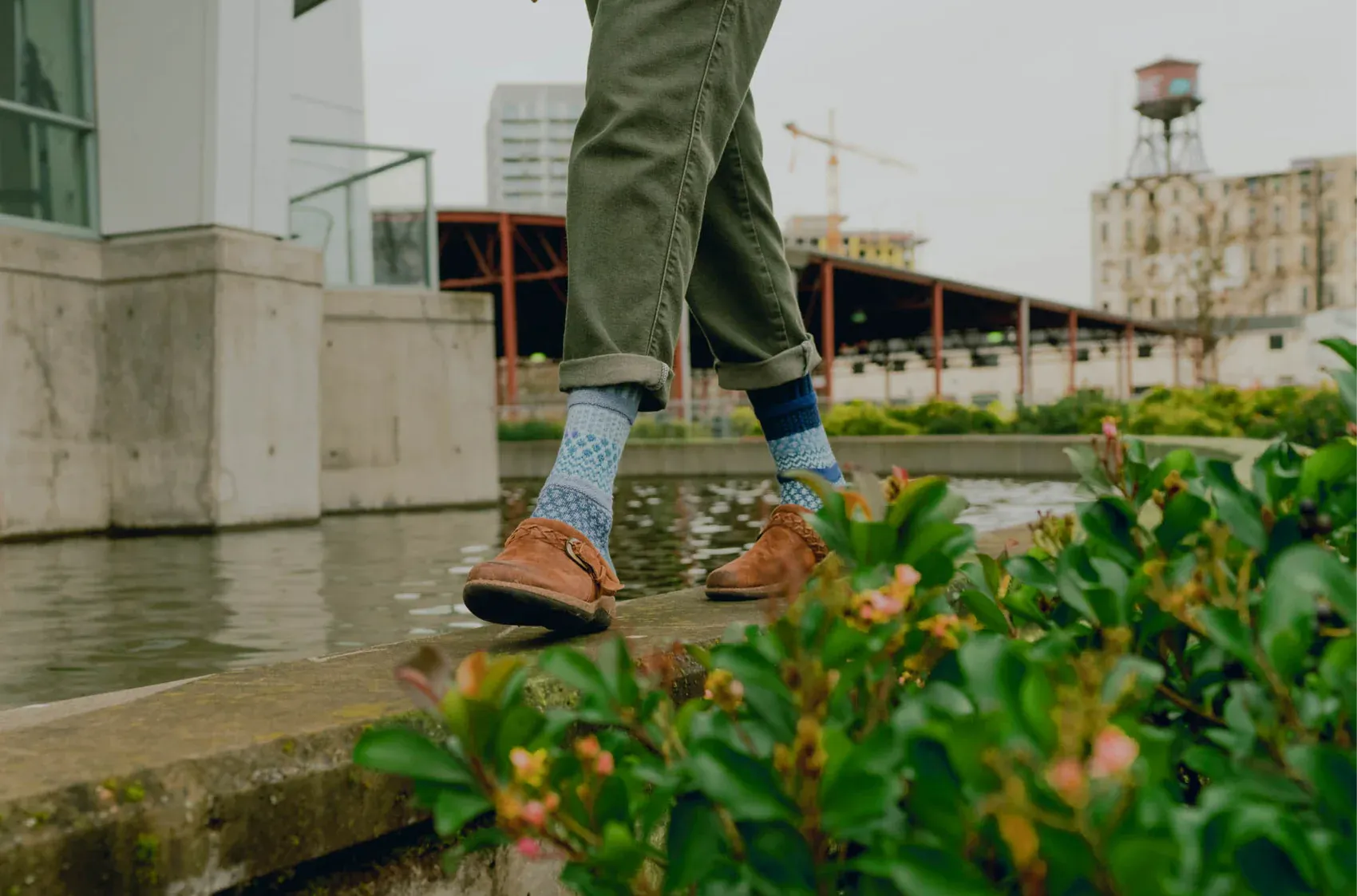 Horizon Recycled Cotton Crew Socks