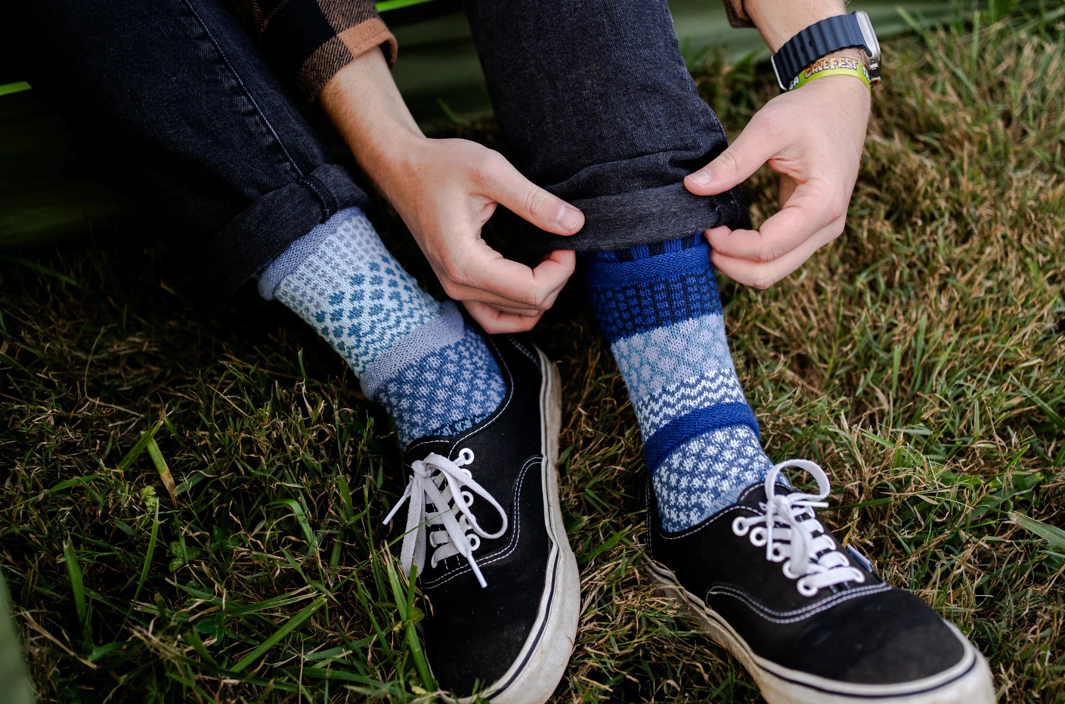 Horizon Recycled Cotton Crew Socks