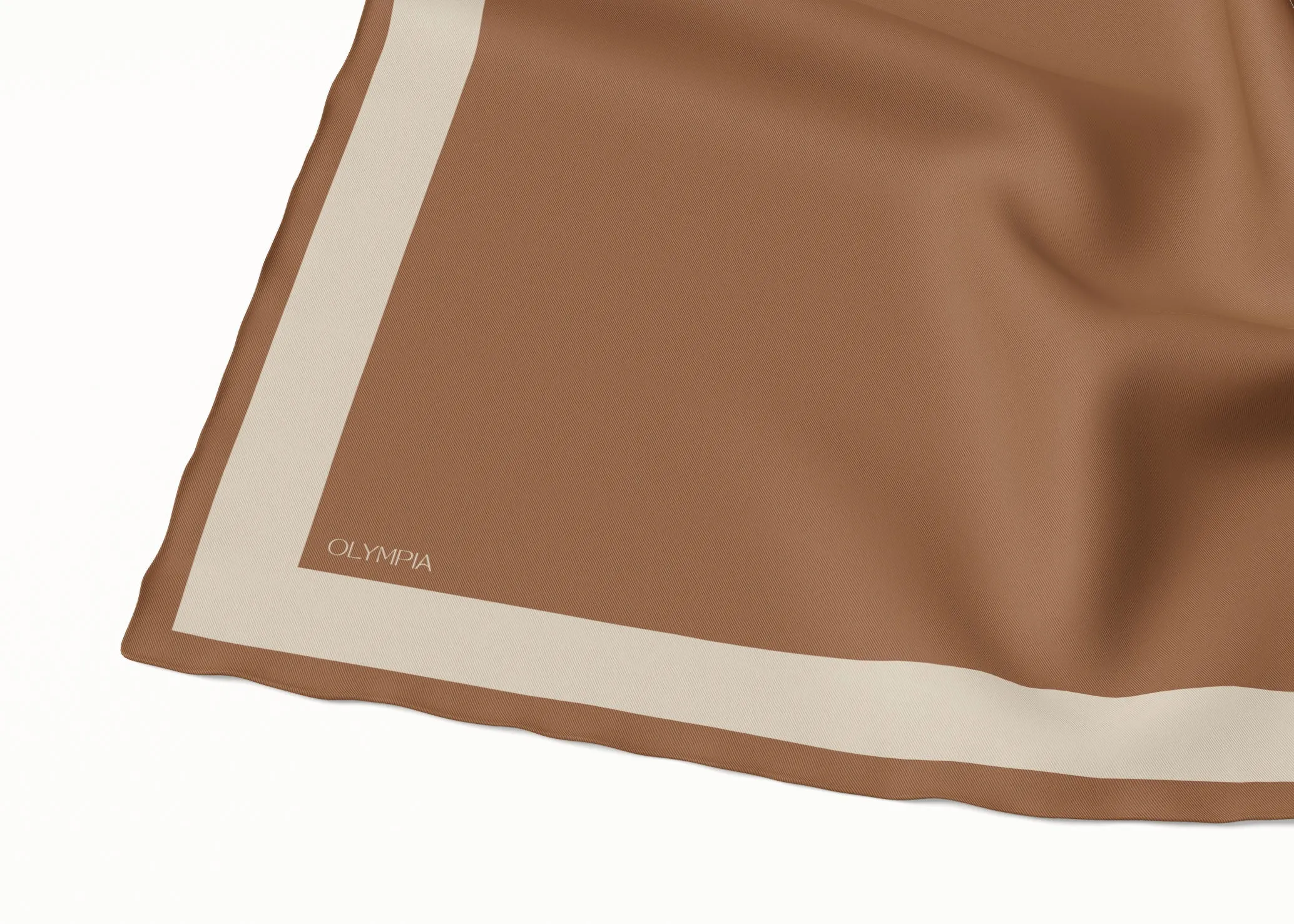 Imelda Tan/Sand Silk Scarf - 89x89cm - Imperfect