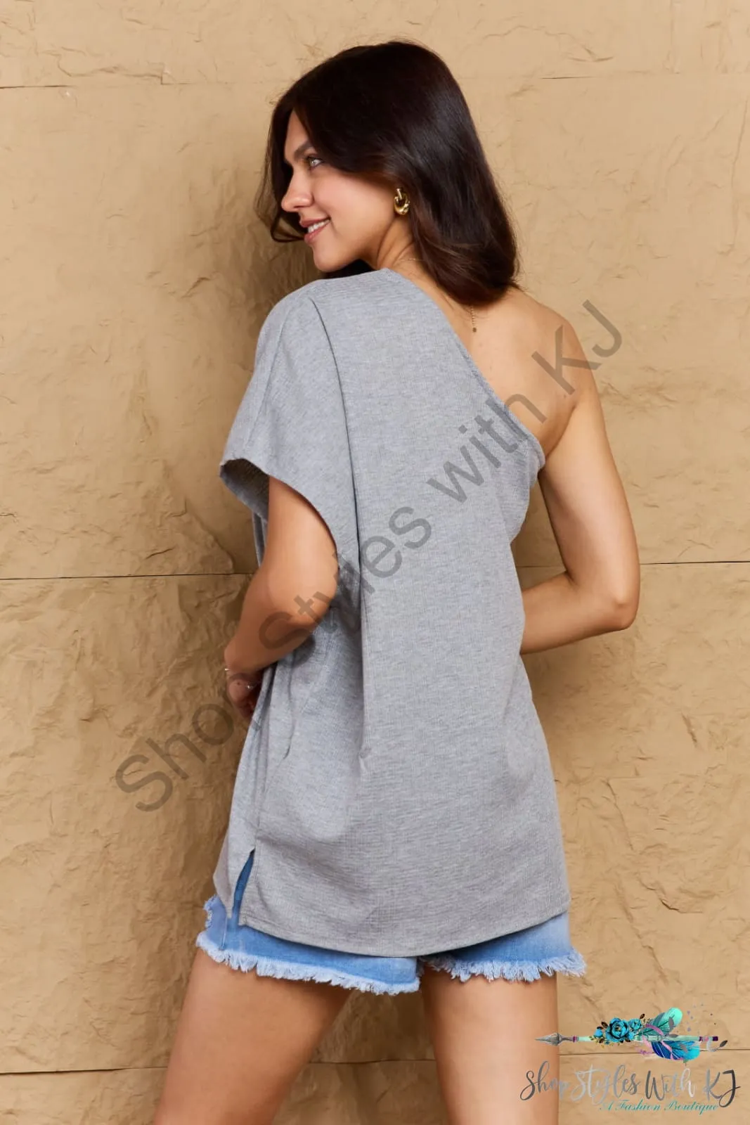 In My Groove One Shoulder Loose Top