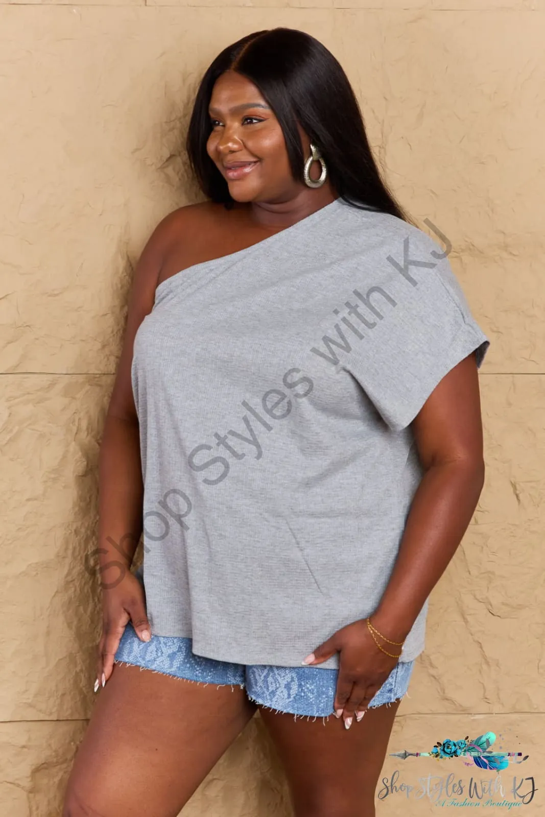In My Groove One Shoulder Loose Top
