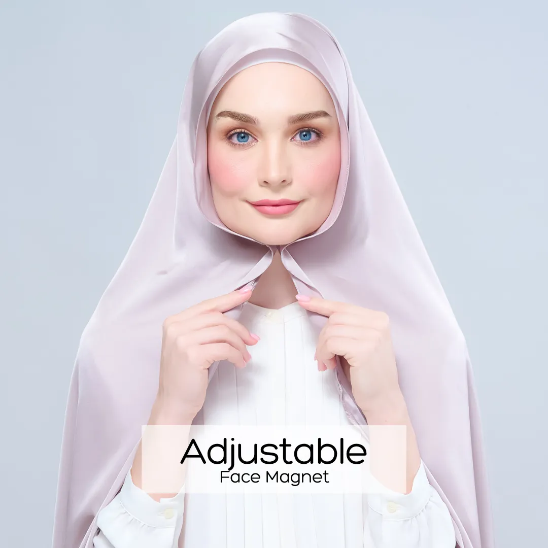 Instant Tag n' Go Shawl  | Satin Silk in Cool Taupe