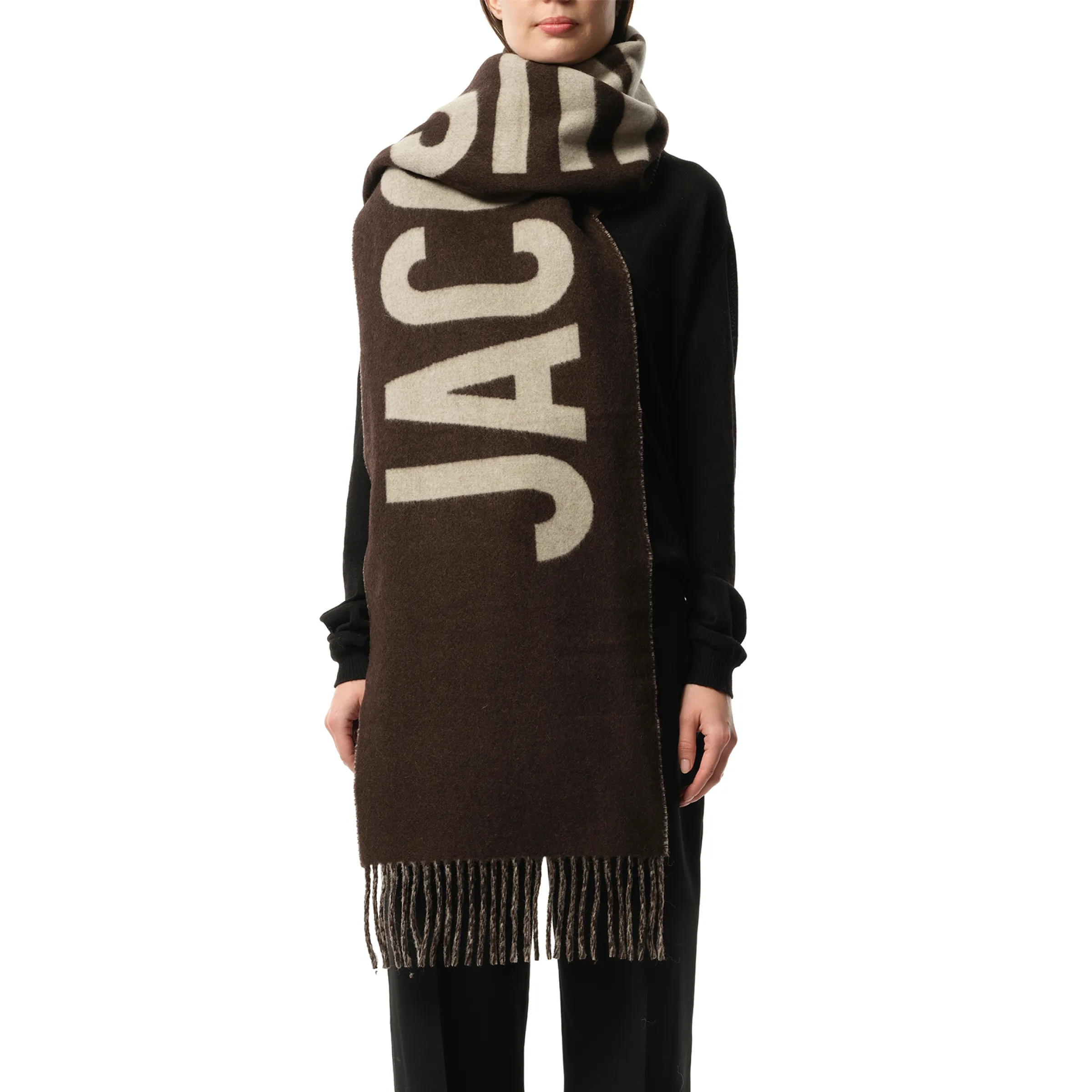 L'echarpe Jacquemus Scarf in Brown/Multicolour