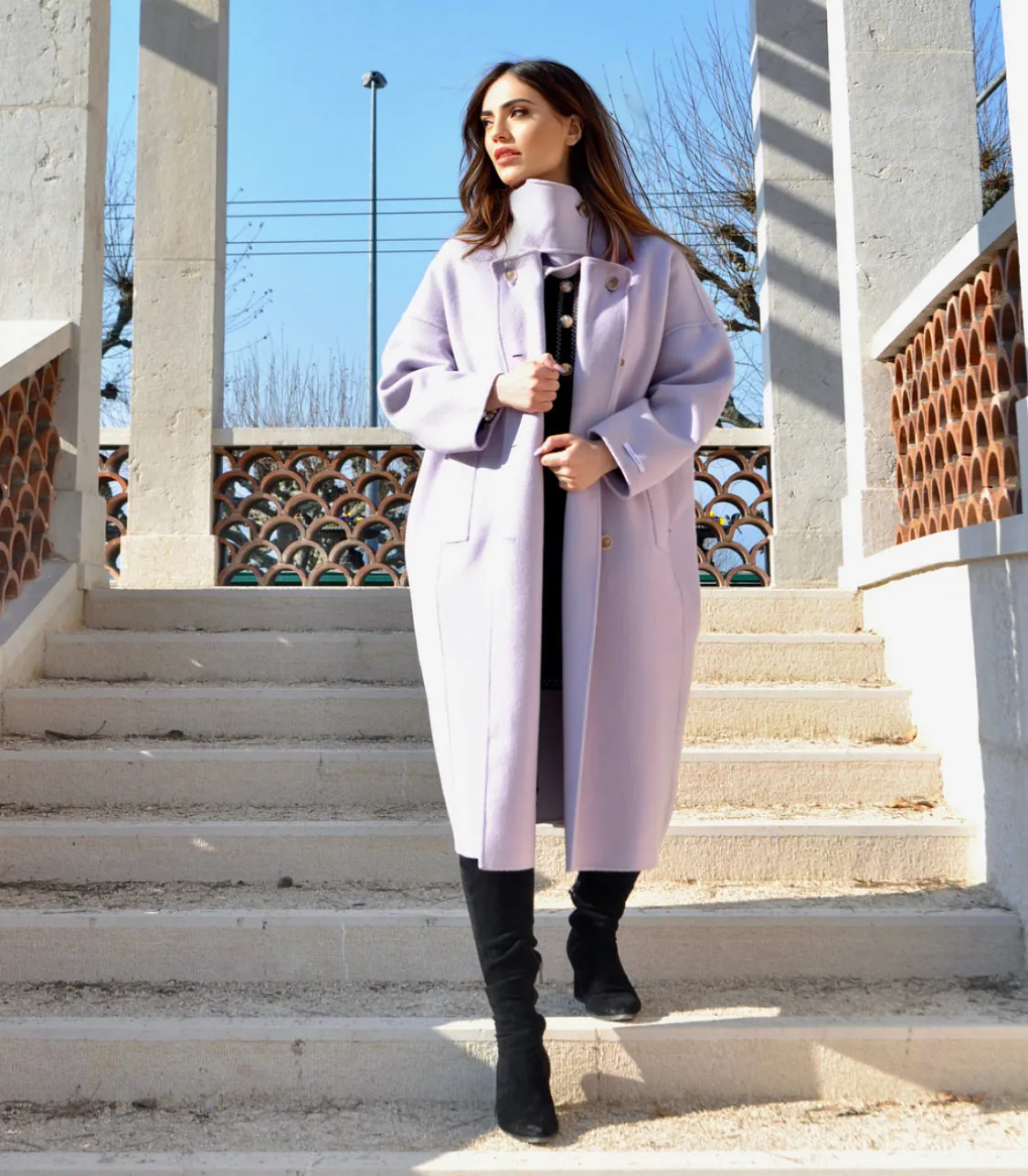 LILAC SPRING COAT