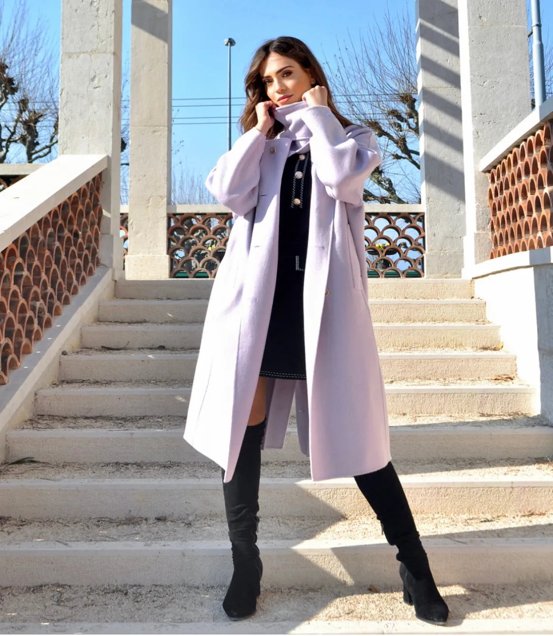 LILAC SPRING COAT