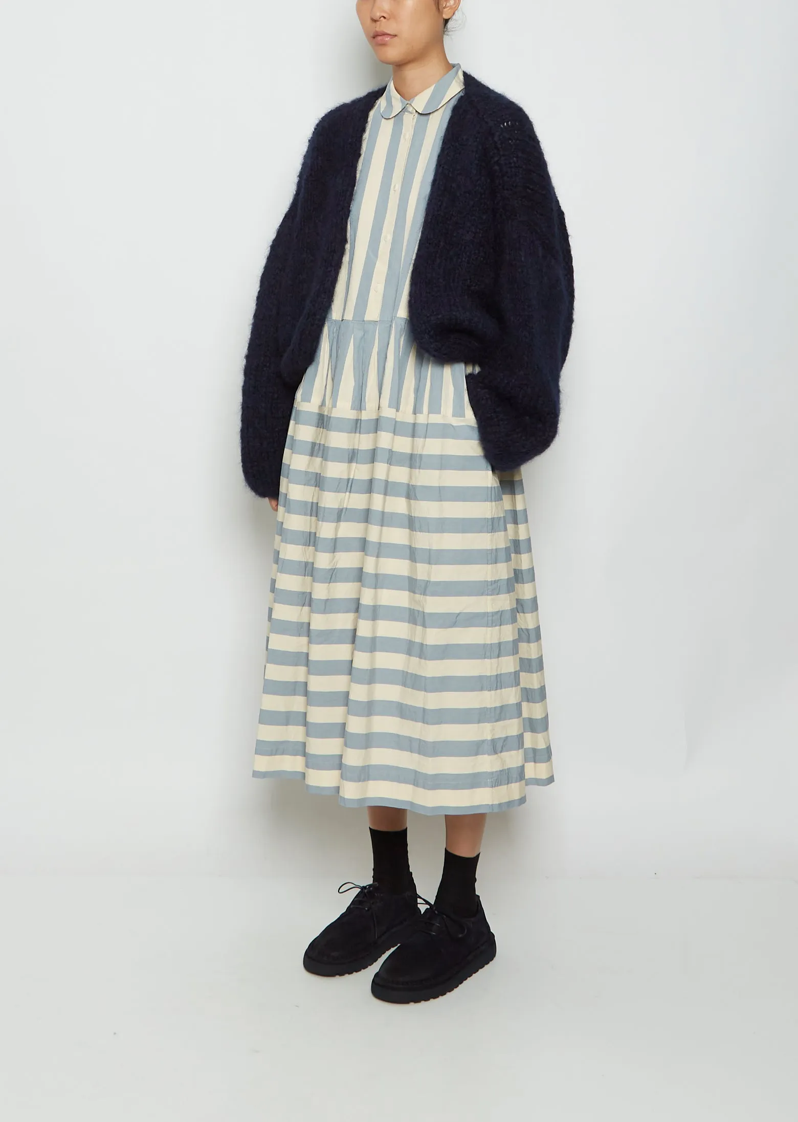 Mohair Cardigan — Navy