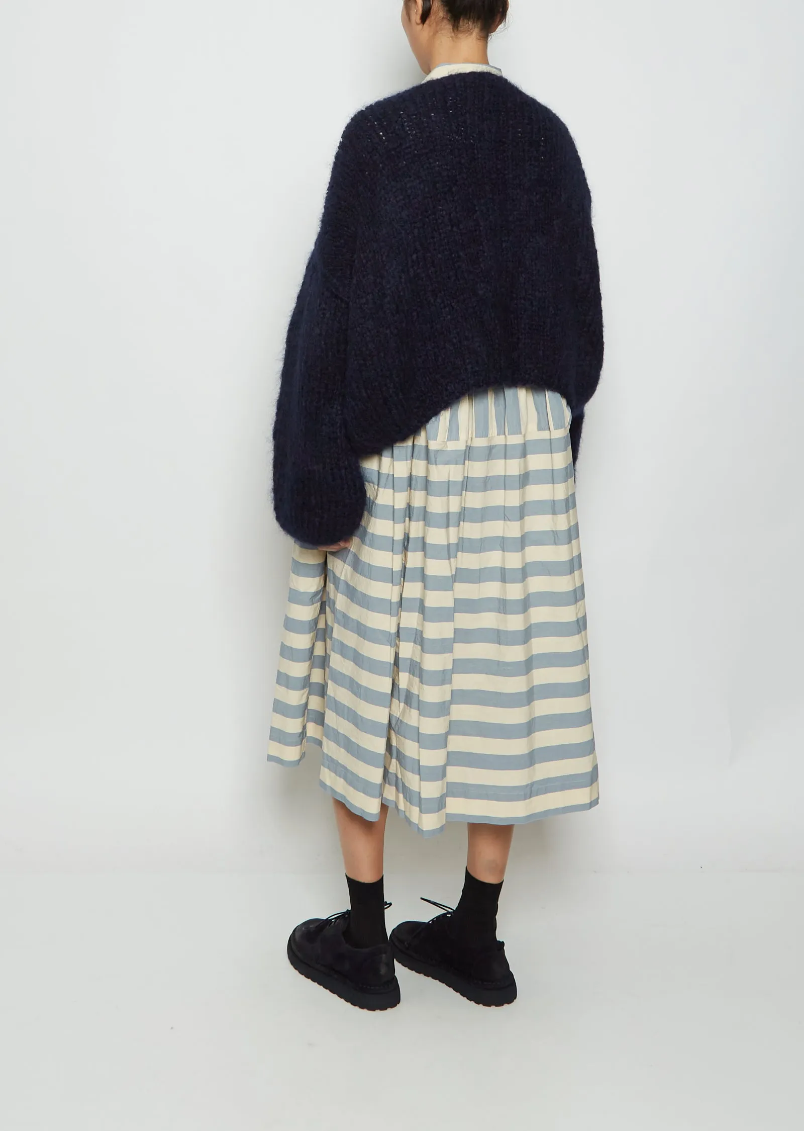 Mohair Cardigan — Navy