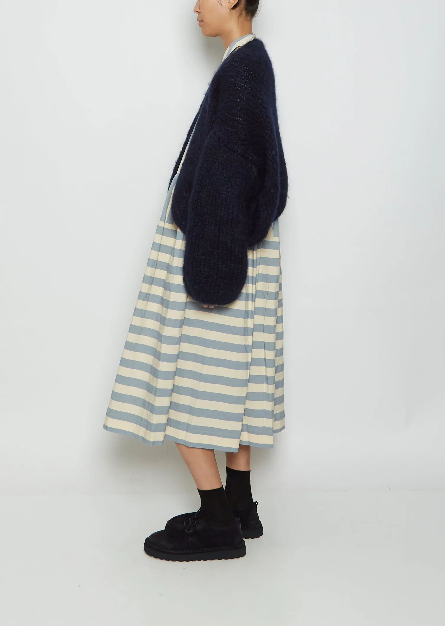 Mohair Cardigan — Navy