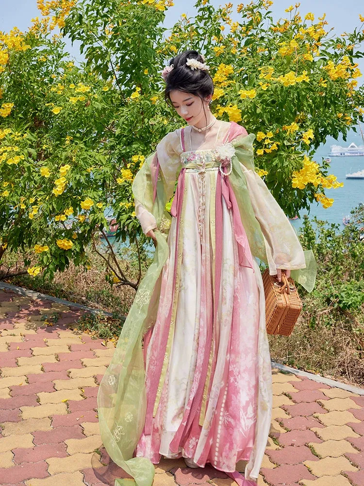 Peiyu 佩玉 Jade Shawl Embroidered Pibo & Accessories Set