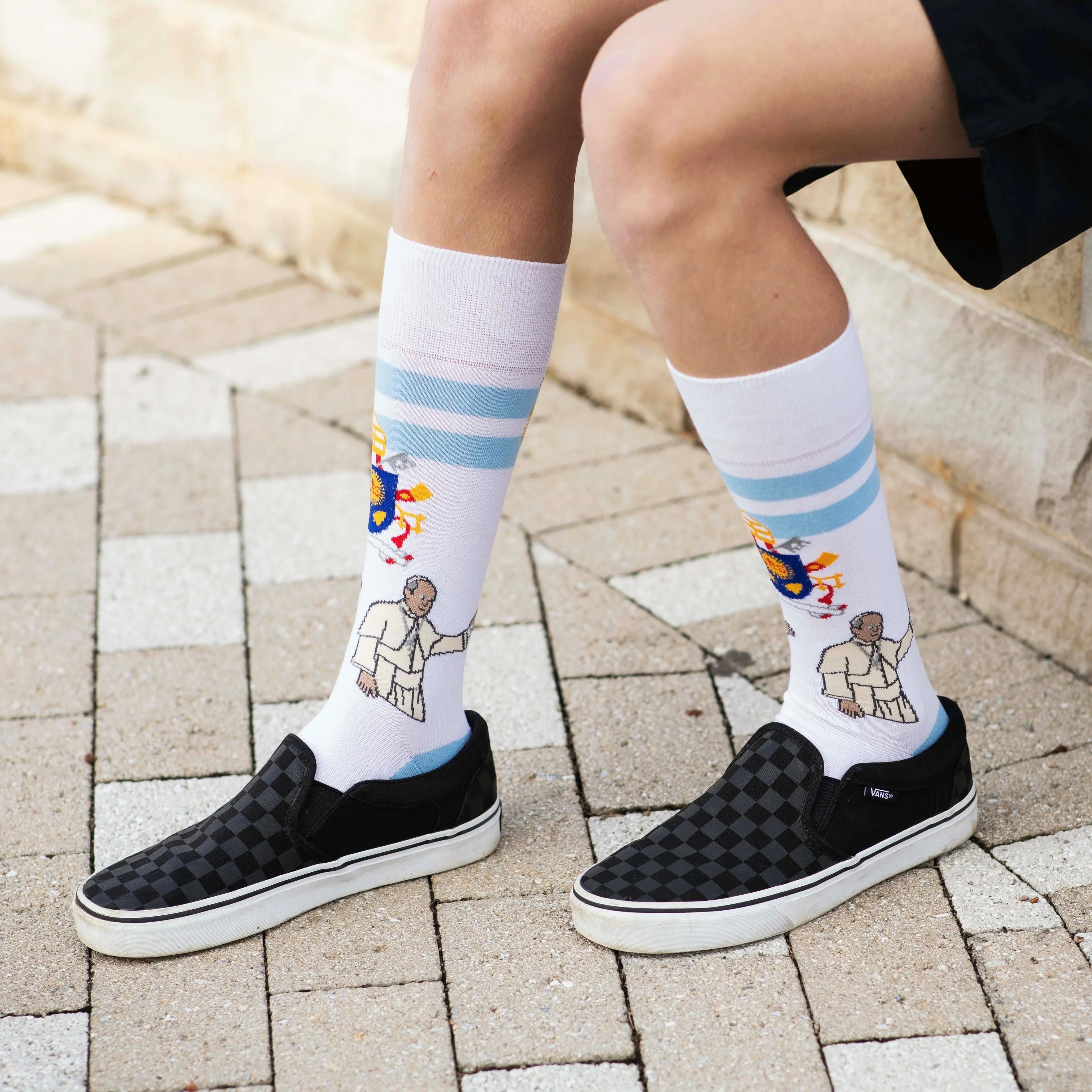 Pope Francis Adult Socks