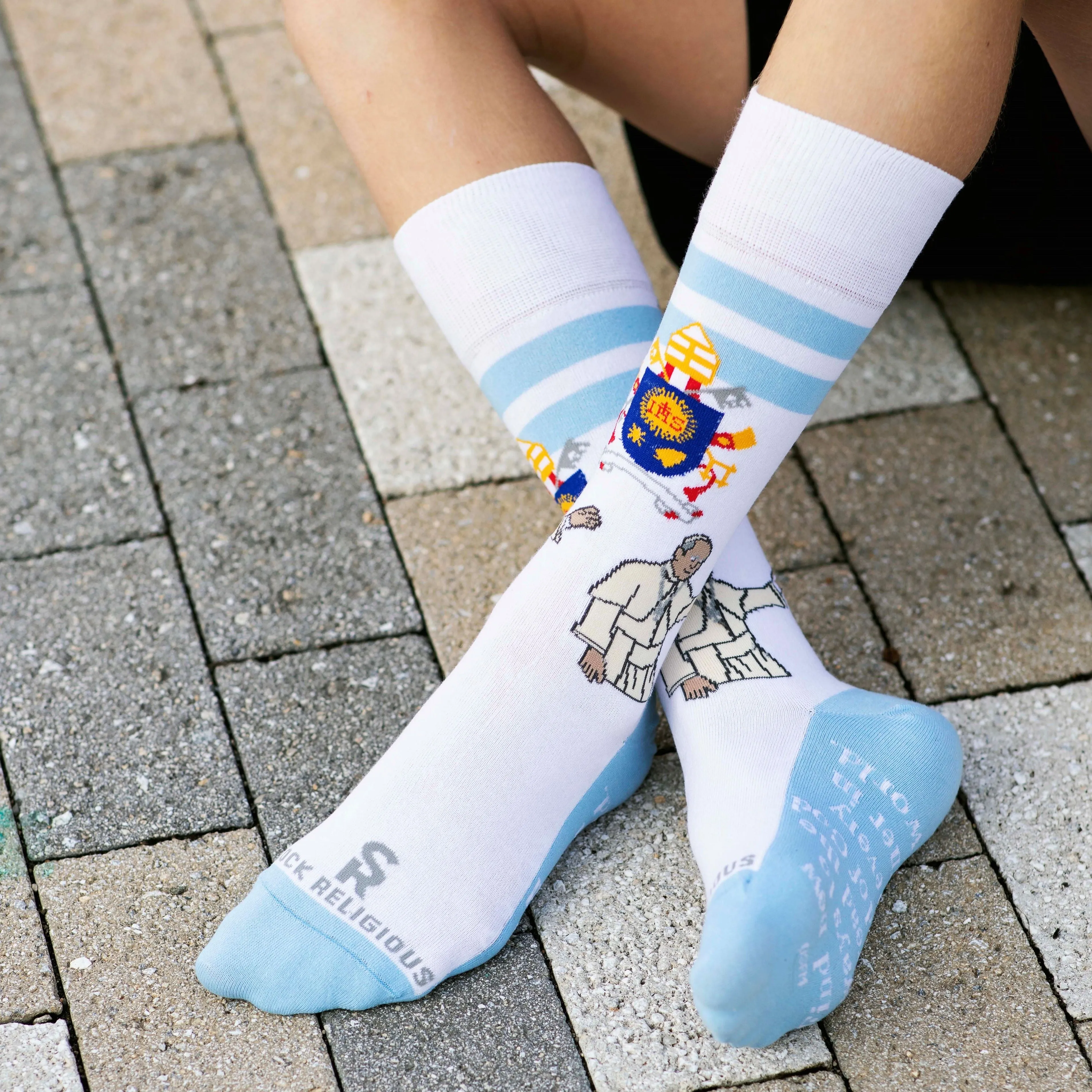 Pope Francis Adult Socks