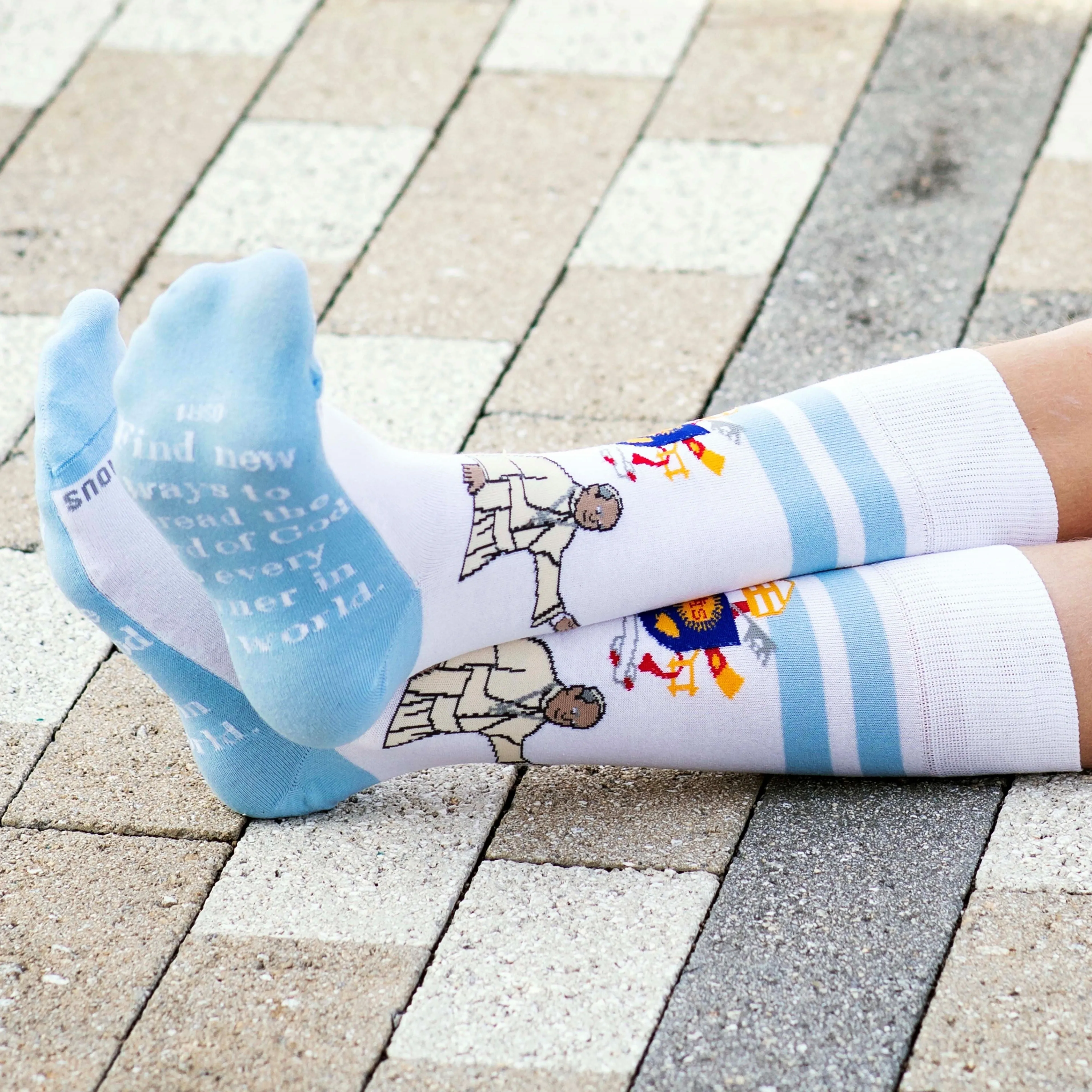 Pope Francis Adult Socks