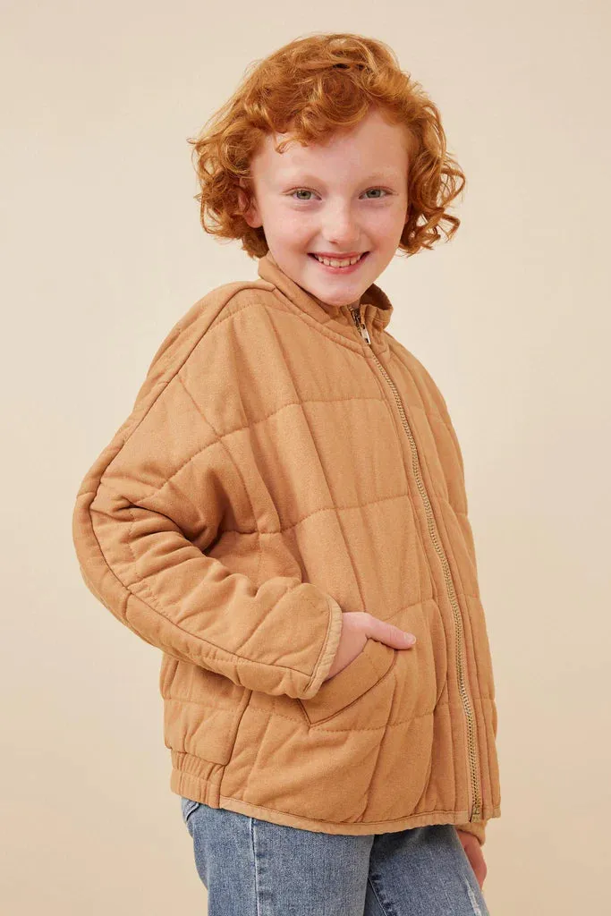 Quilted Zip Up Padded Jacket