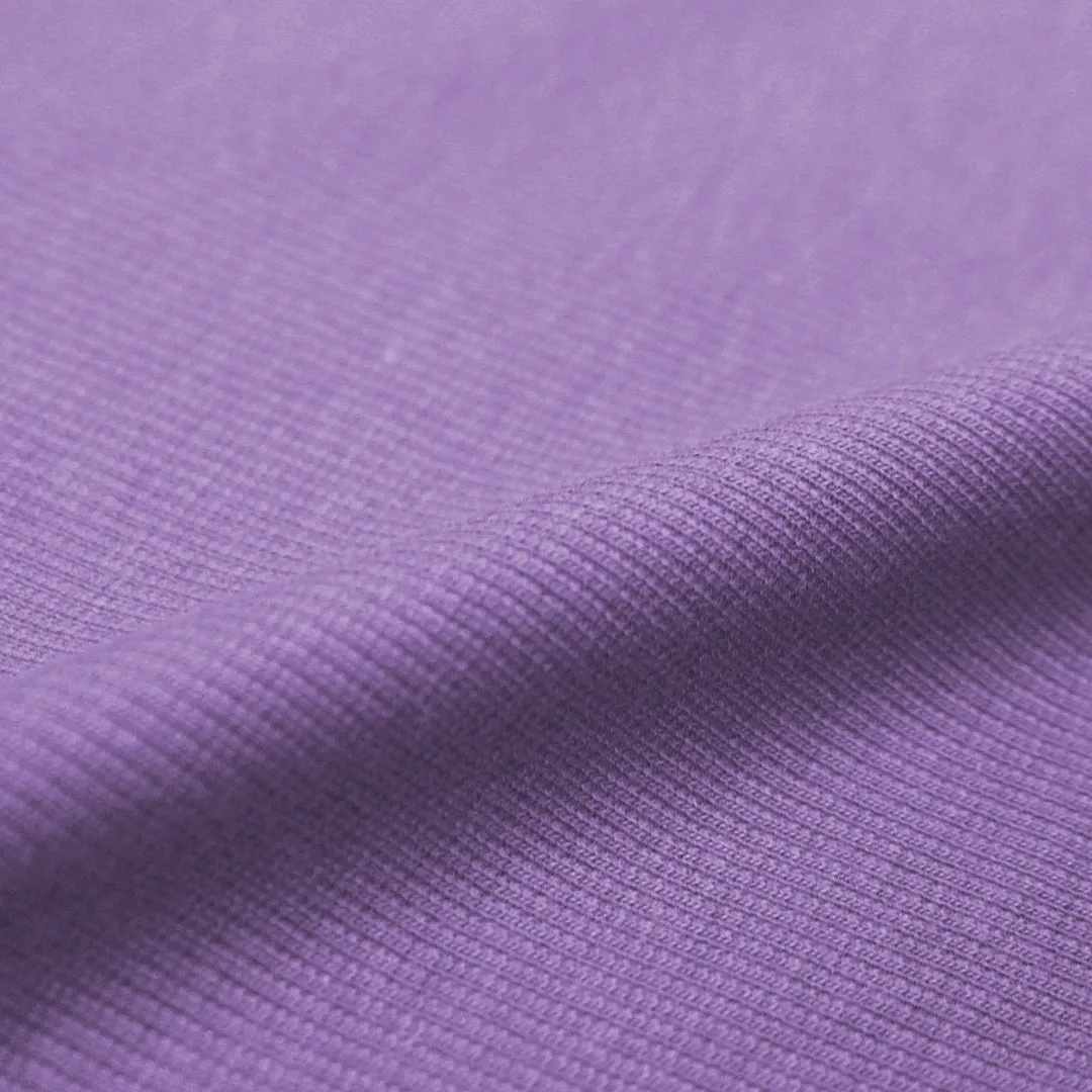 recycled cotton rib knit - lavender