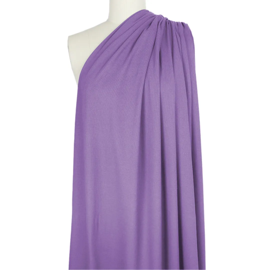 recycled cotton rib knit - lavender