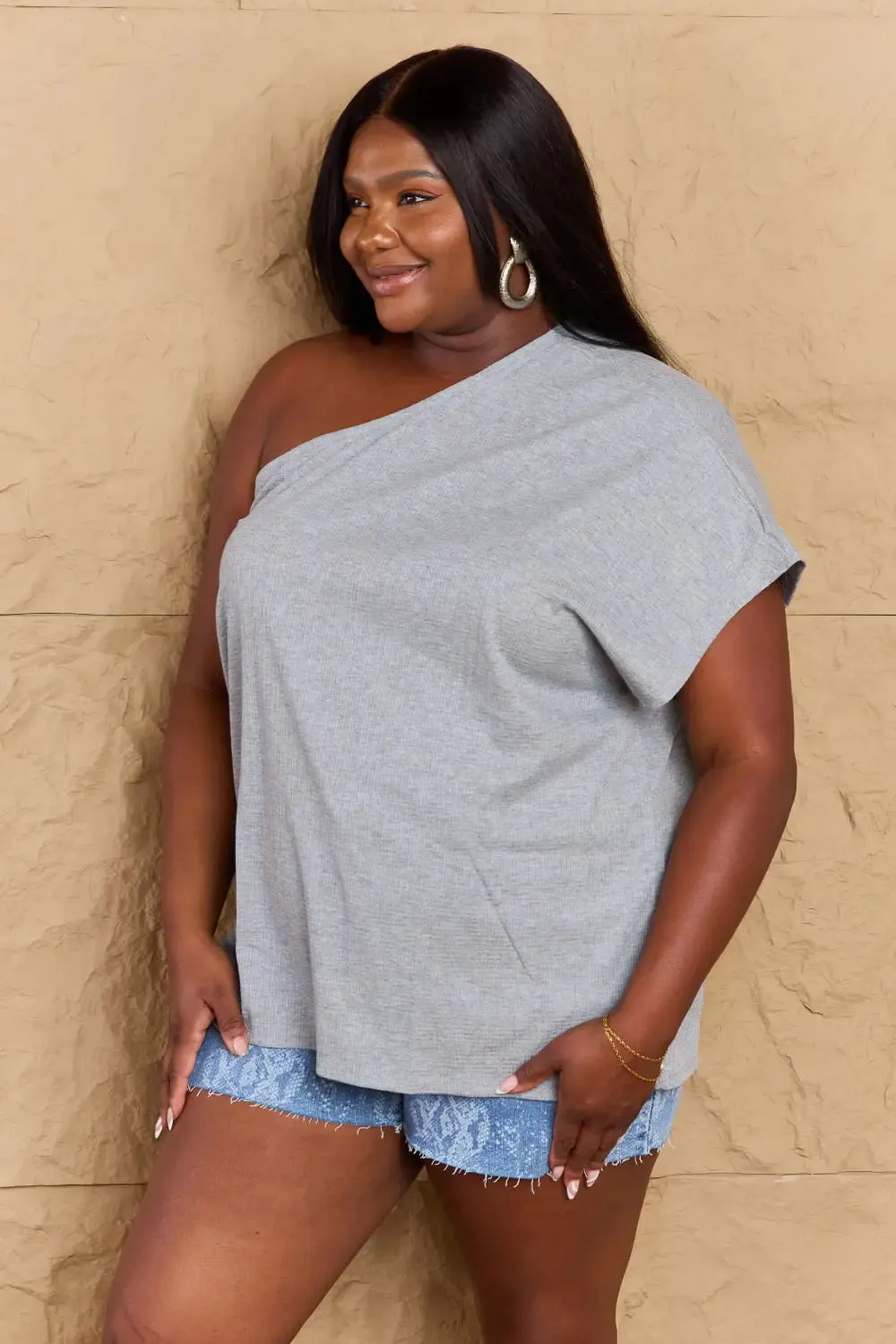 Regina in My Groove One Shoulder Loose Top
