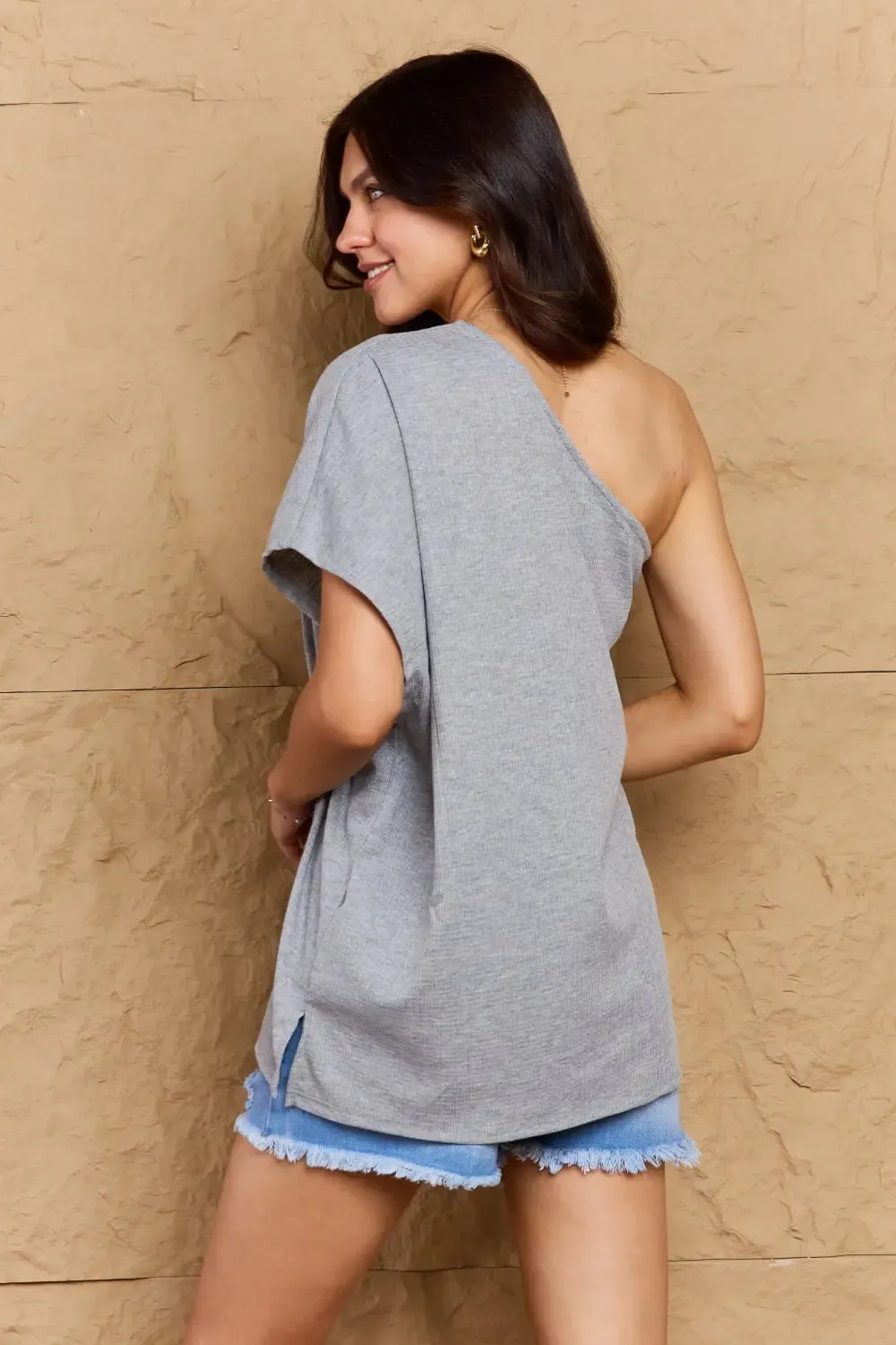 Regina in My Groove One Shoulder Loose Top
