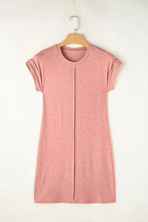 Rose Pink T-shirt Dress (40off)