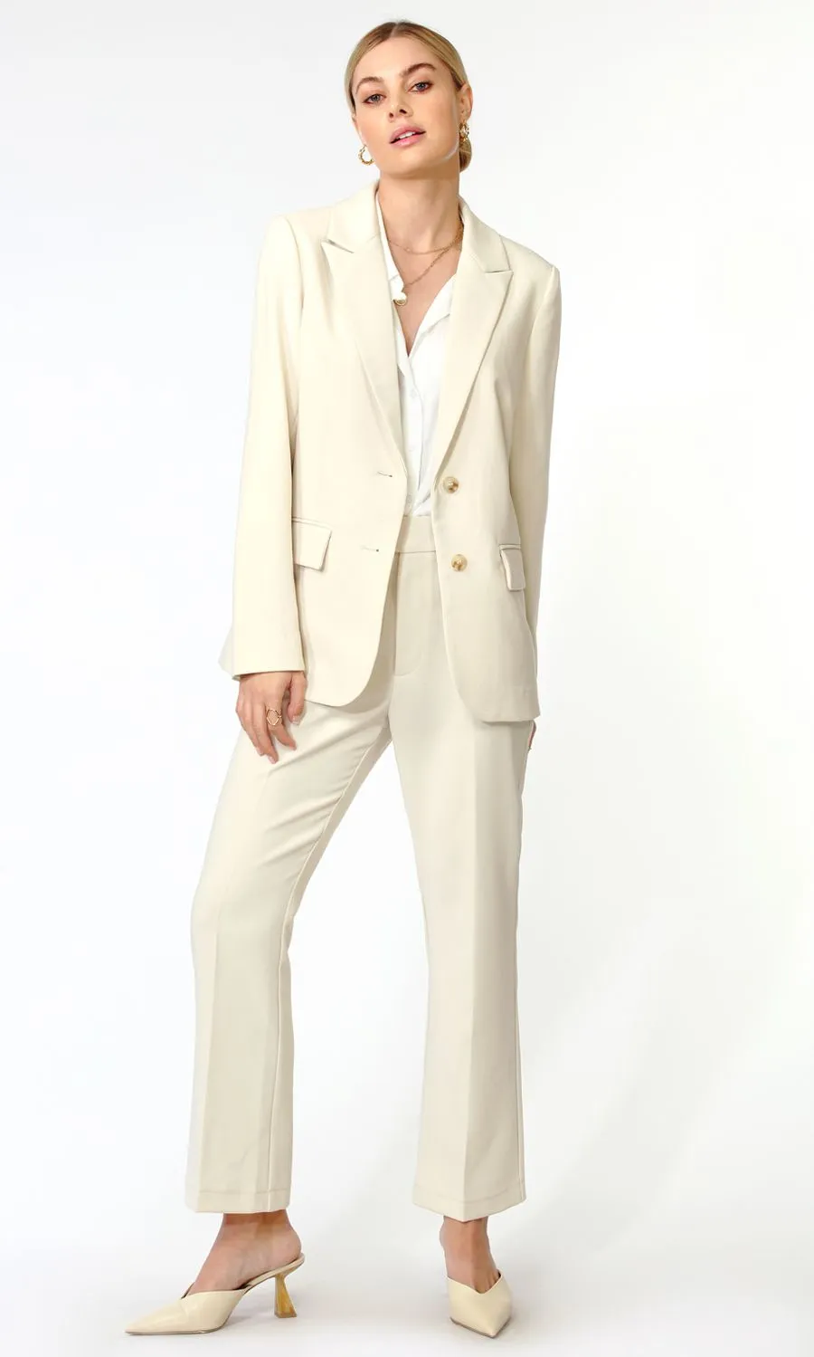 Stella Tailored Blazer ~ Bone