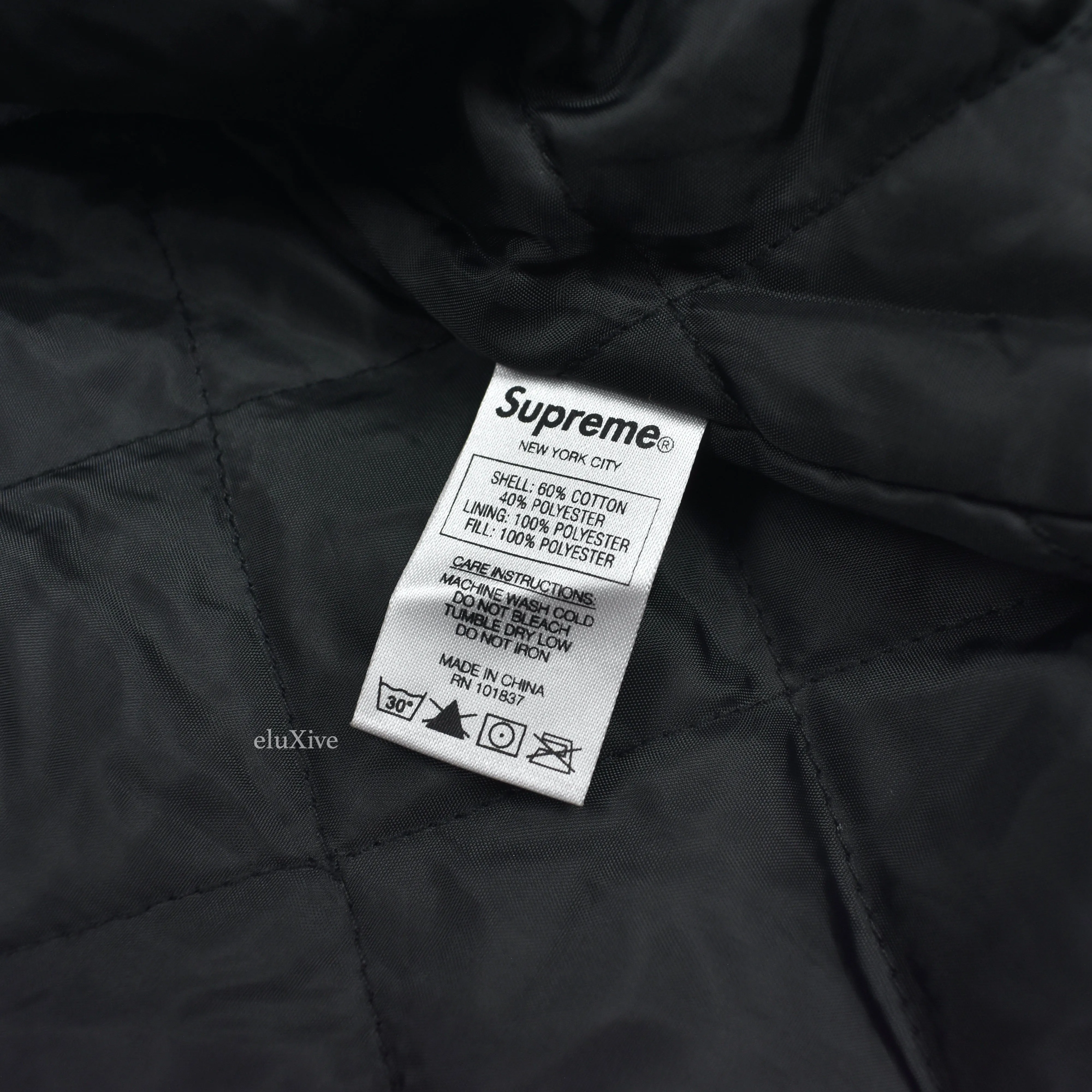 Supreme - Dark Red Dragon Embroidered Work Jacket