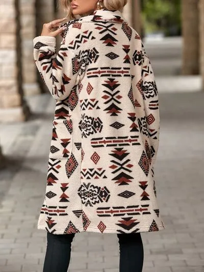 TEEK - Geo Gal Pocketed Coat