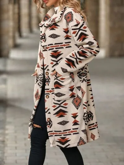 TEEK - Geo Gal Pocketed Coat