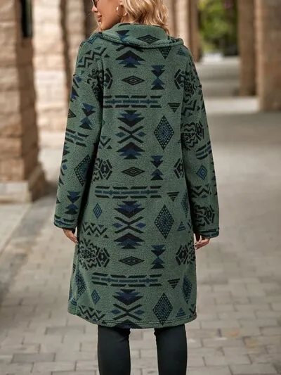 TEEK - Geo Gal Pocketed Coat