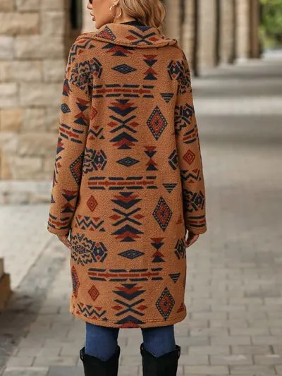TEEK - Geo Gal Pocketed Coat