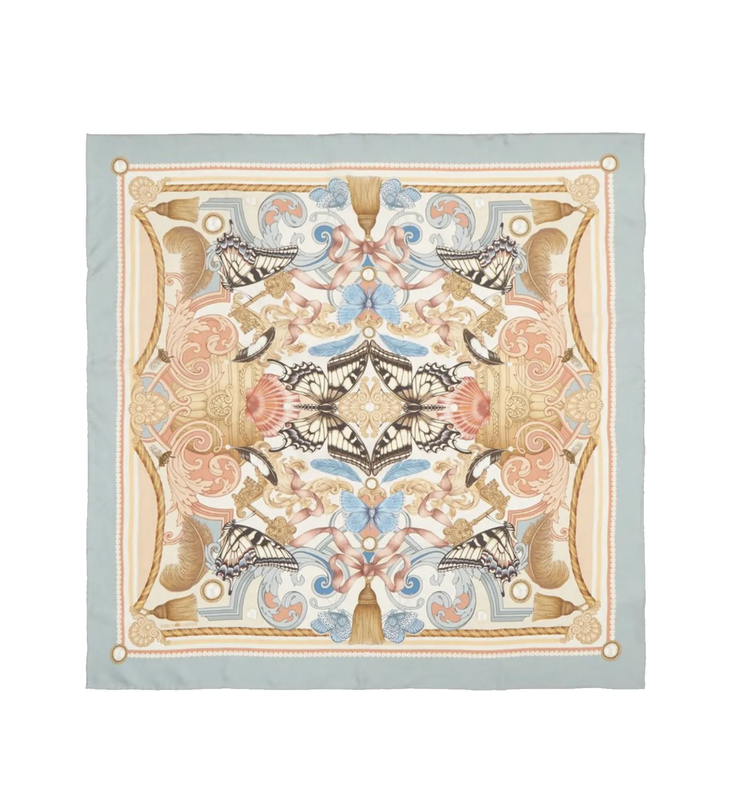 The Baroque Butterfly Silk Scarf | 65x65cm [Preorder]